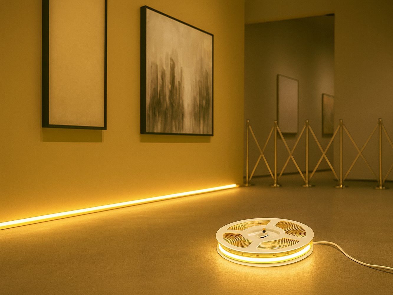 led strip for temporary exhibits