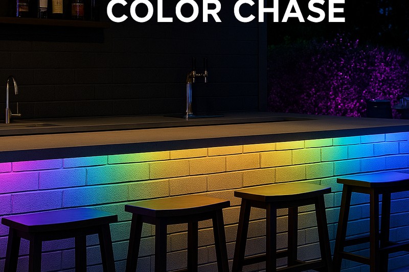 An outdoor bar area where a 