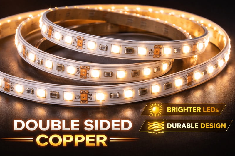 double sided copper led strip for signs