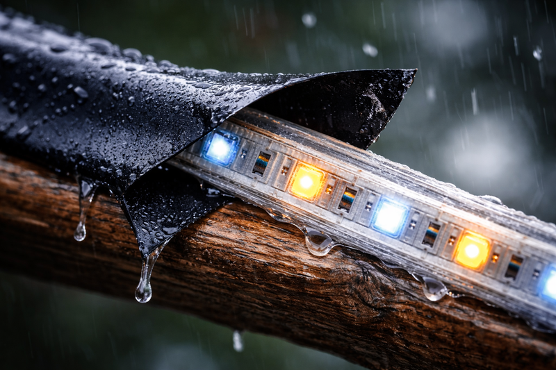 electrical tape peeling off outdoor led strip