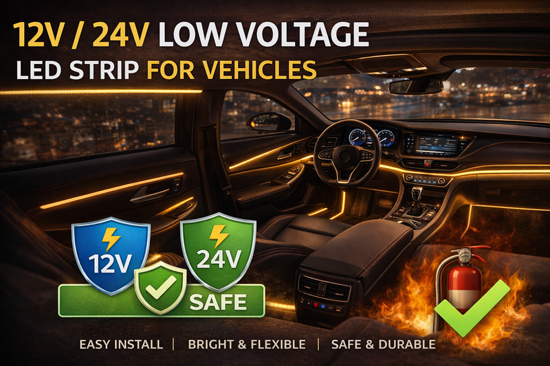 12v 24v low voltage led strip for vehicles
