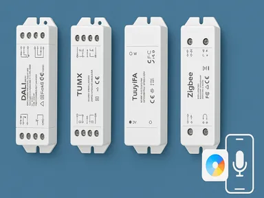 smart LED controllers for strip lights and neon flex systems