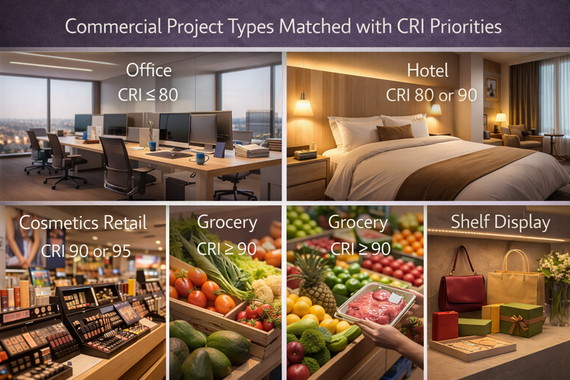 Commercial Project Types Matched with CRI Priorities Commercial project types matched with CRI priorities