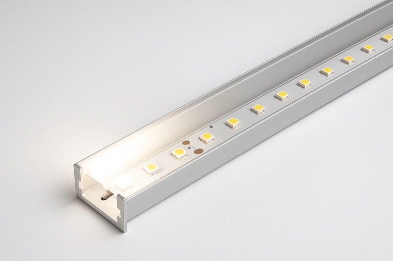 LED strip voltage drop causing brightness decrease along a long run