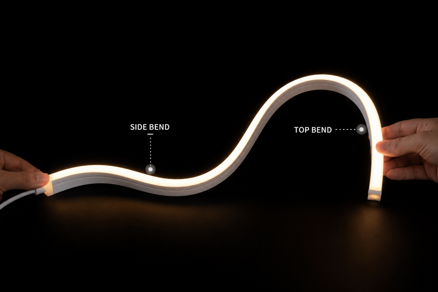 3D LED neon flex bending demo