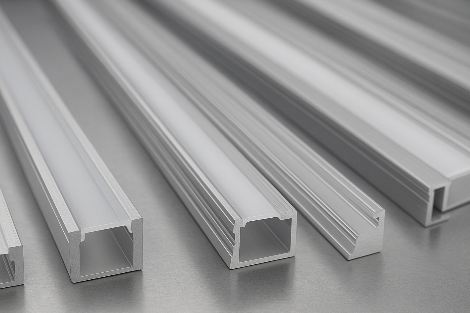 Aluminum extrusion profiles for LED strip installations