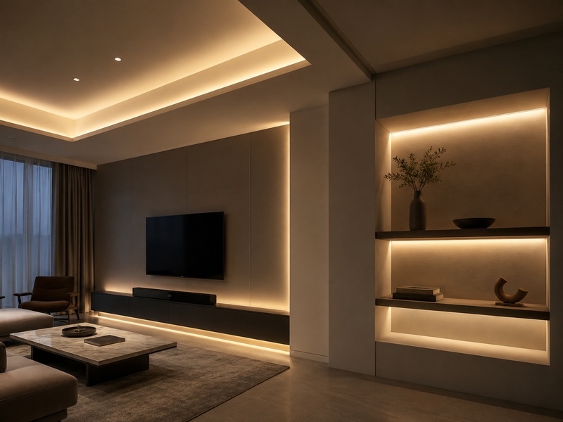 COB LED strip architectural cove lighting application