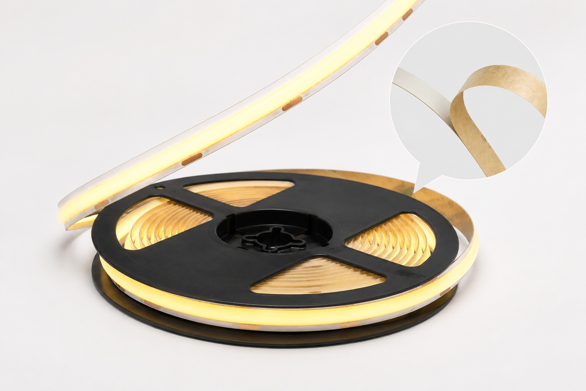 COB LED strip cutting demonstration