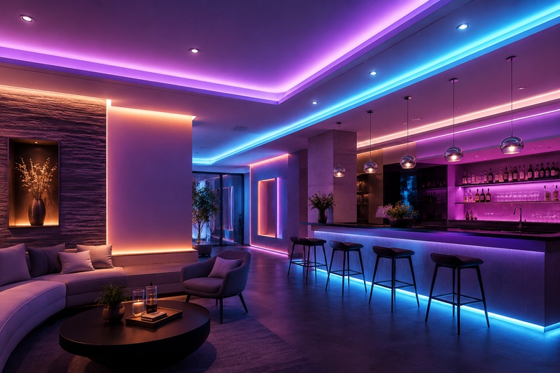 Architectural Accent Lighting with RGB COB LED Strip