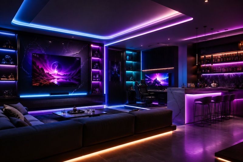 Entertainment and Smart Interior Lighting with RGB COB LED Strip