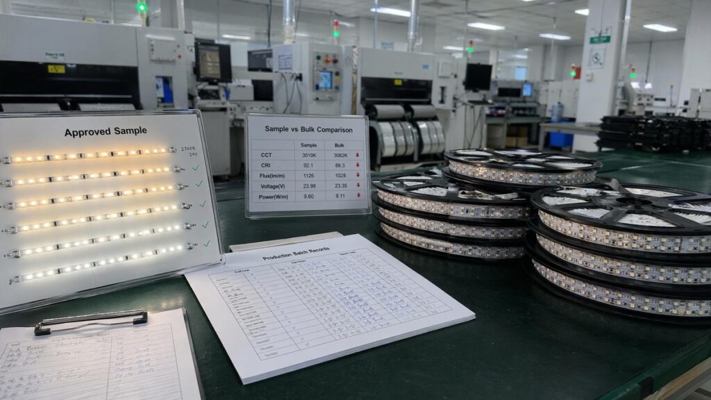 Why Your LED Strip Samples Pass QC But Bulk Orders Don’t Match