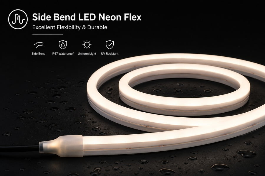 Side bend LED neon flex product