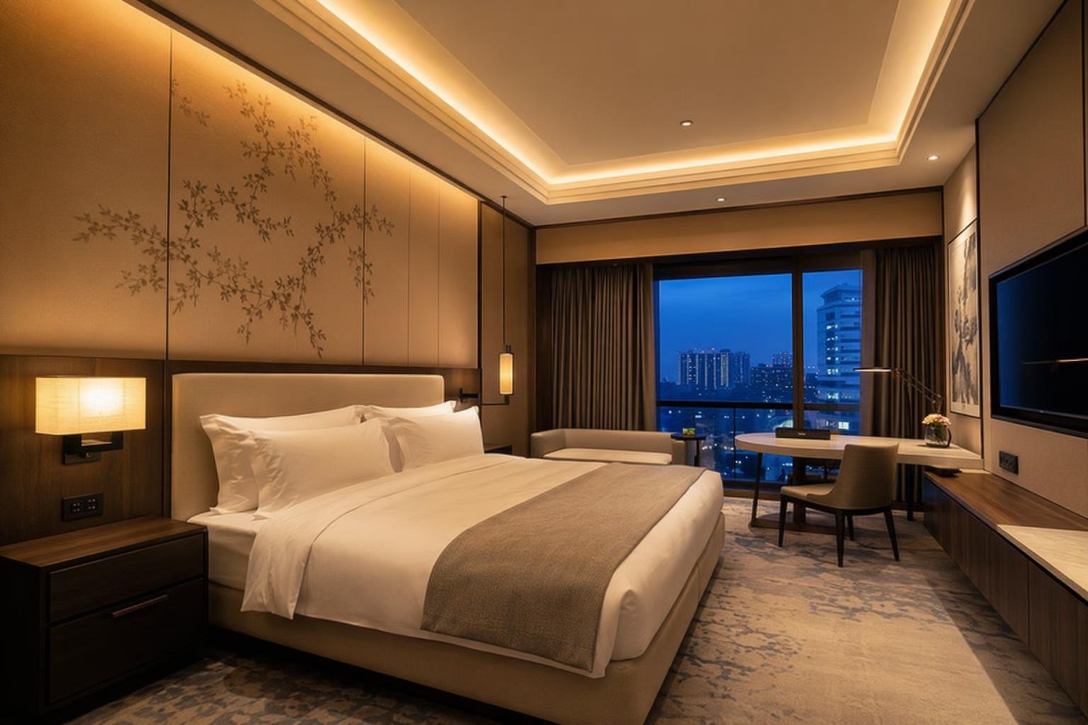 LED strip hotel room lighting where skin tone and CRI accuracy is critical